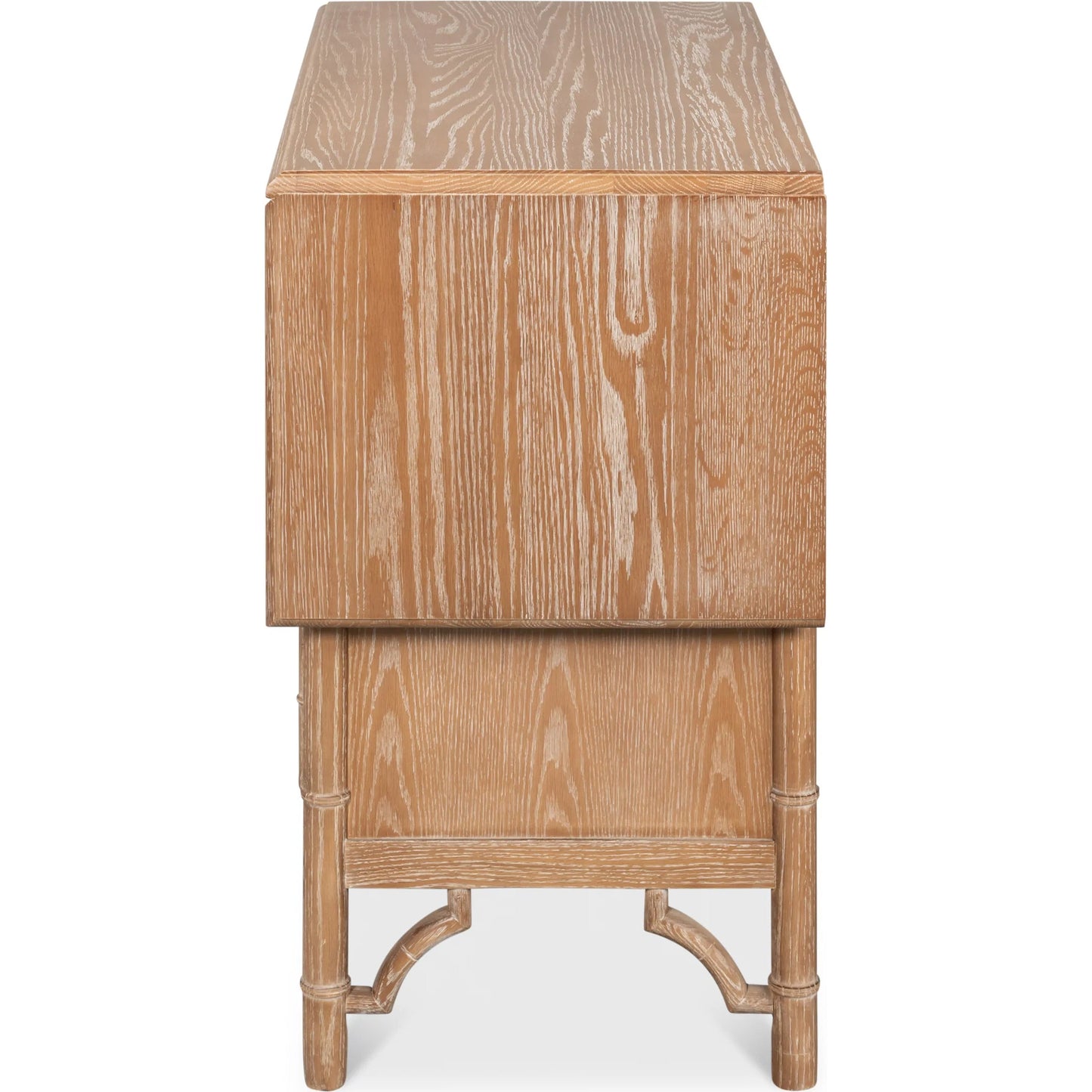 002 SI-2262524 | Additional Silo | Brighton Cabinet by Sarreid Ltd. in brown and oak wood. Made from unique in a unique style.
