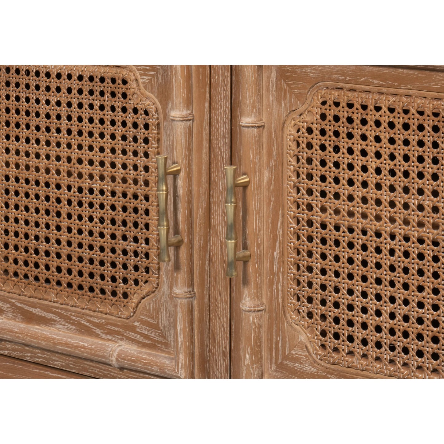 008 SI-2262524 | Additional Silo | Brighton Cabinet by Sarreid Ltd. in brown and oak wood. Made from unique in a unique style.