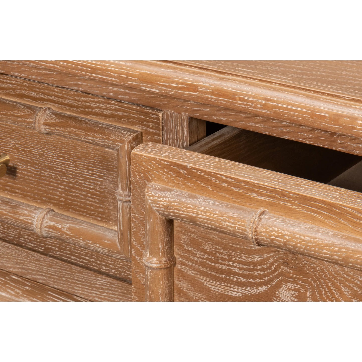 010 SI-2262524 | Additional Silo | Brighton Cabinet by Sarreid Ltd. in brown and oak wood. Made from unique in a unique style.