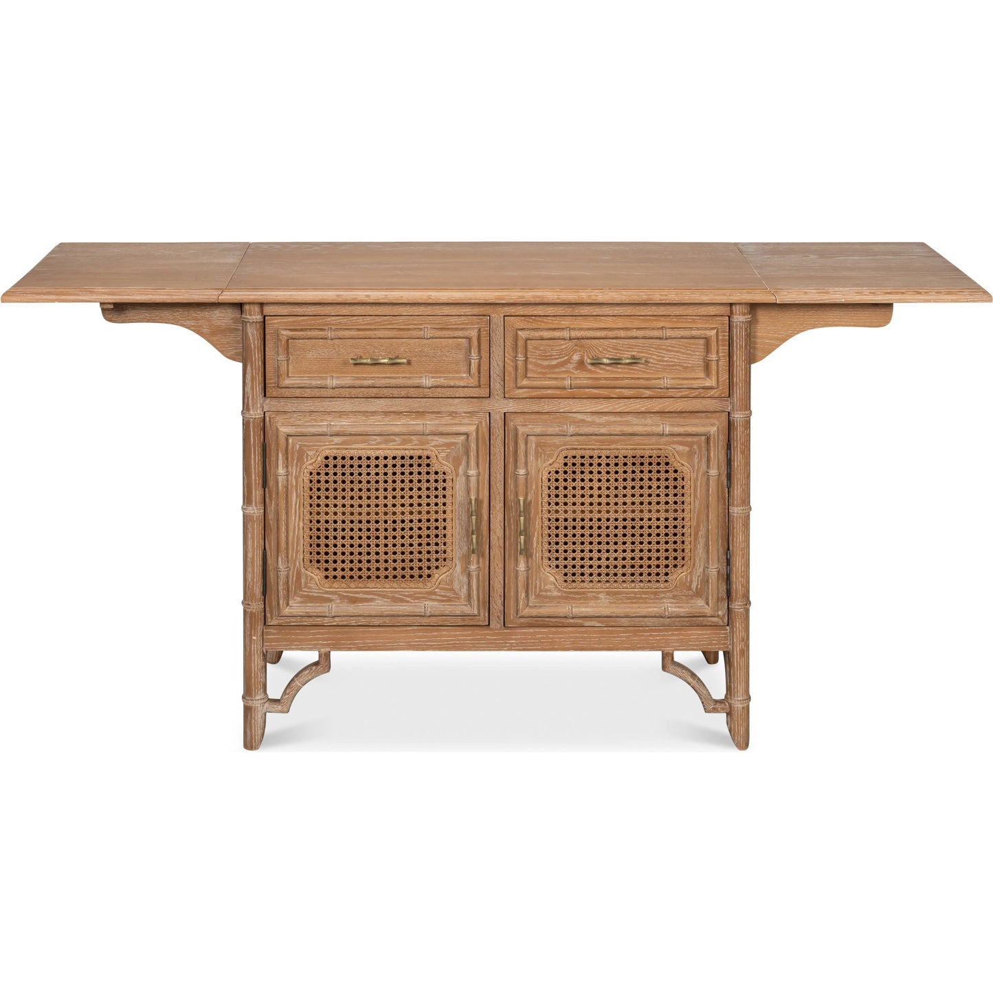 003 SI-2262524 | Additional Silo | Brighton Cabinet by Sarreid Ltd. in brown and oak wood. Made from unique in a unique style.