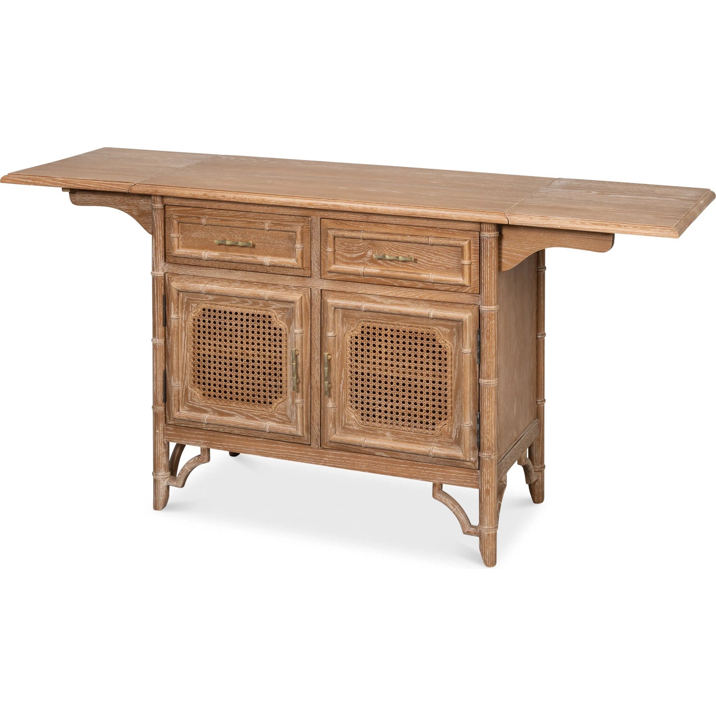 001 SI-2262524 | Primary Silo | Brighton Cabinet by Sarreid Ltd. in brown and oak wood. Made from unique in a unique style.
