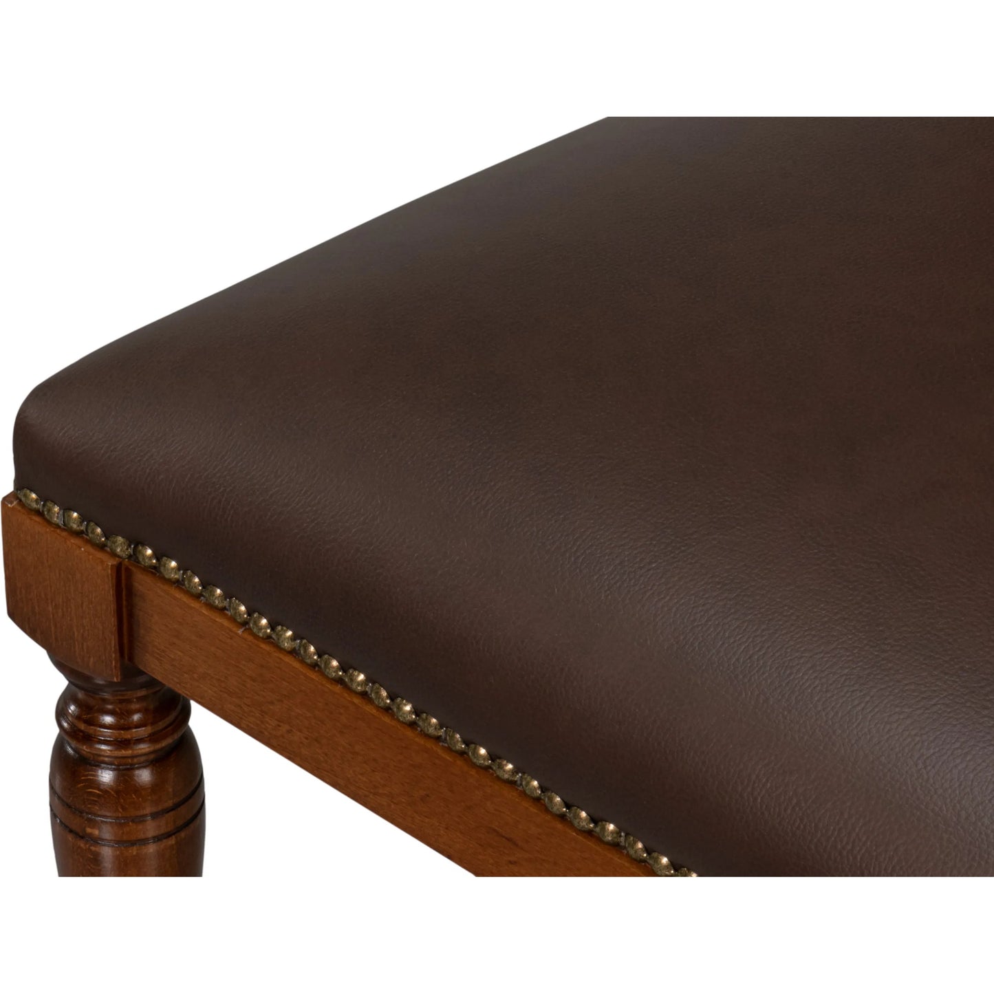 007 SI-2238708 | Additional Silo | Camile Leather Side Chair by Sarreid Ltd. in sierra brown and old world walnut. Made from leather, walnut in a unique style.
