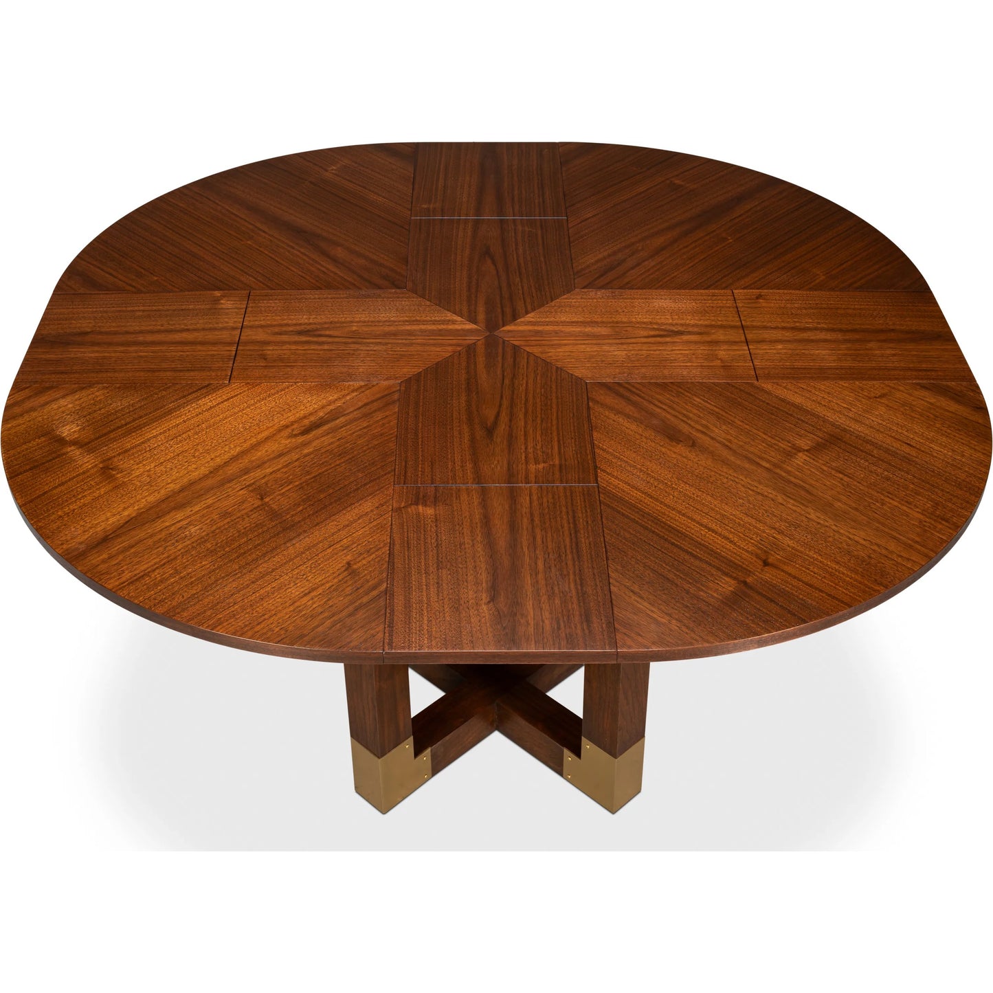 003 SI-2378481 | Additional Silo | Brooklyn Jupe Table by Sarreid Ltd. in walnut. Made from black walnut in a unique style.