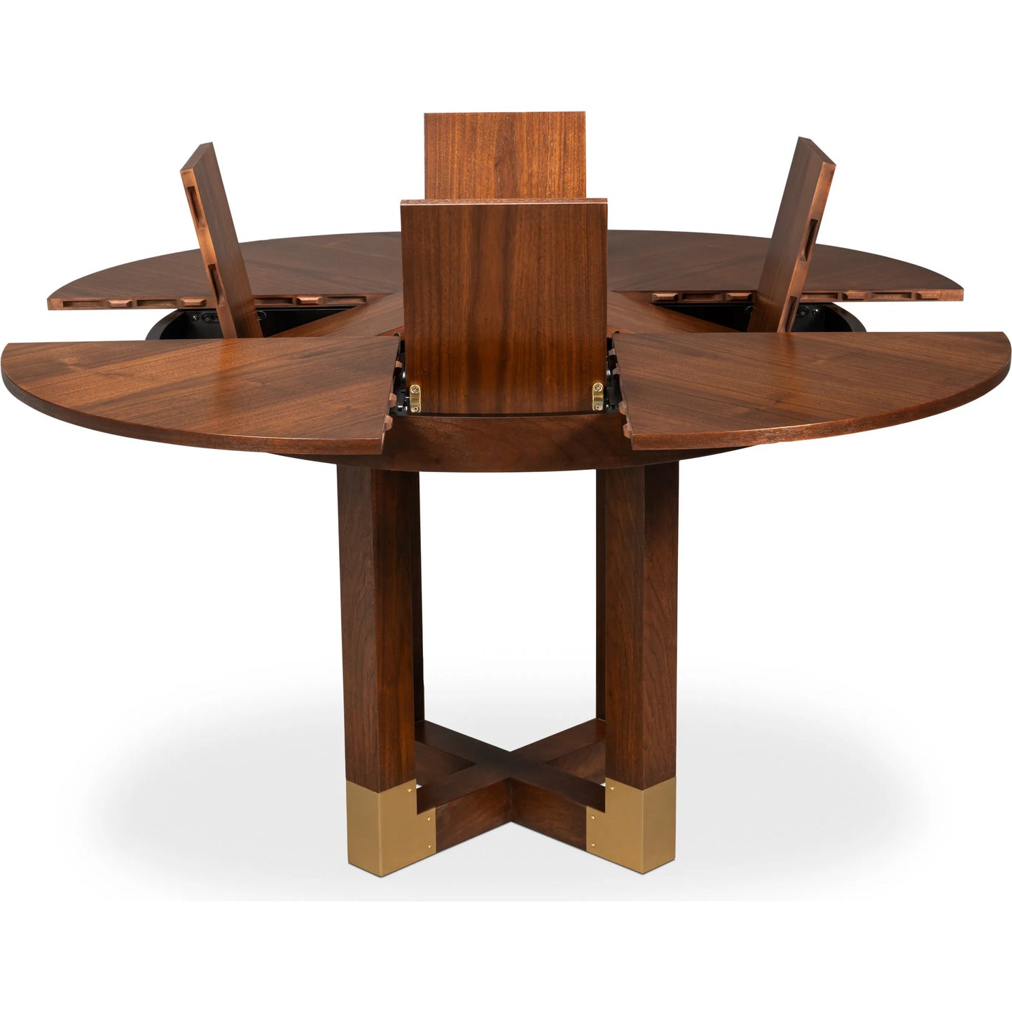 006 SI-2378481 | Additional Silo | Brooklyn Jupe Table by Sarreid Ltd. in walnut. Made from black walnut in a unique style.