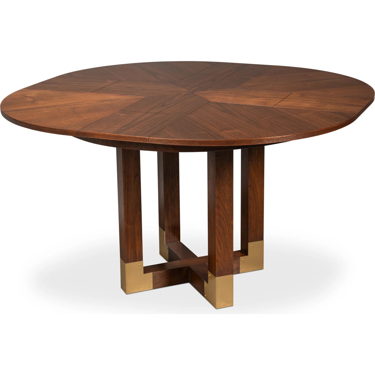004 SI-2378481 | Additional Silo | Brooklyn Jupe Table by Sarreid Ltd. in walnut. Made from black walnut in a unique style.