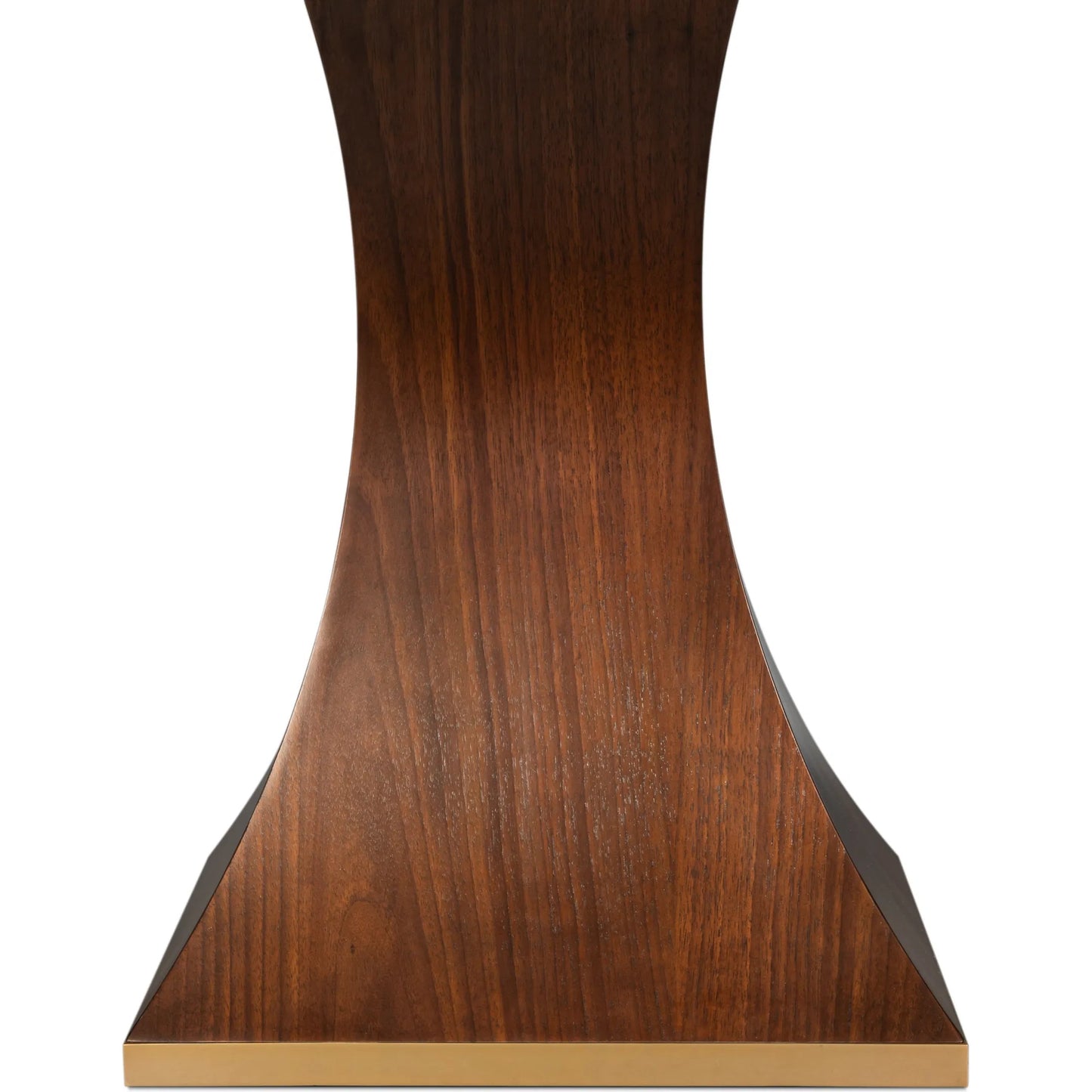 010 SI-2378488 | Closeup | Gramercy Park Jupe Table by Sarreid Ltd. in walnut. Made from black walnut in a unique style.