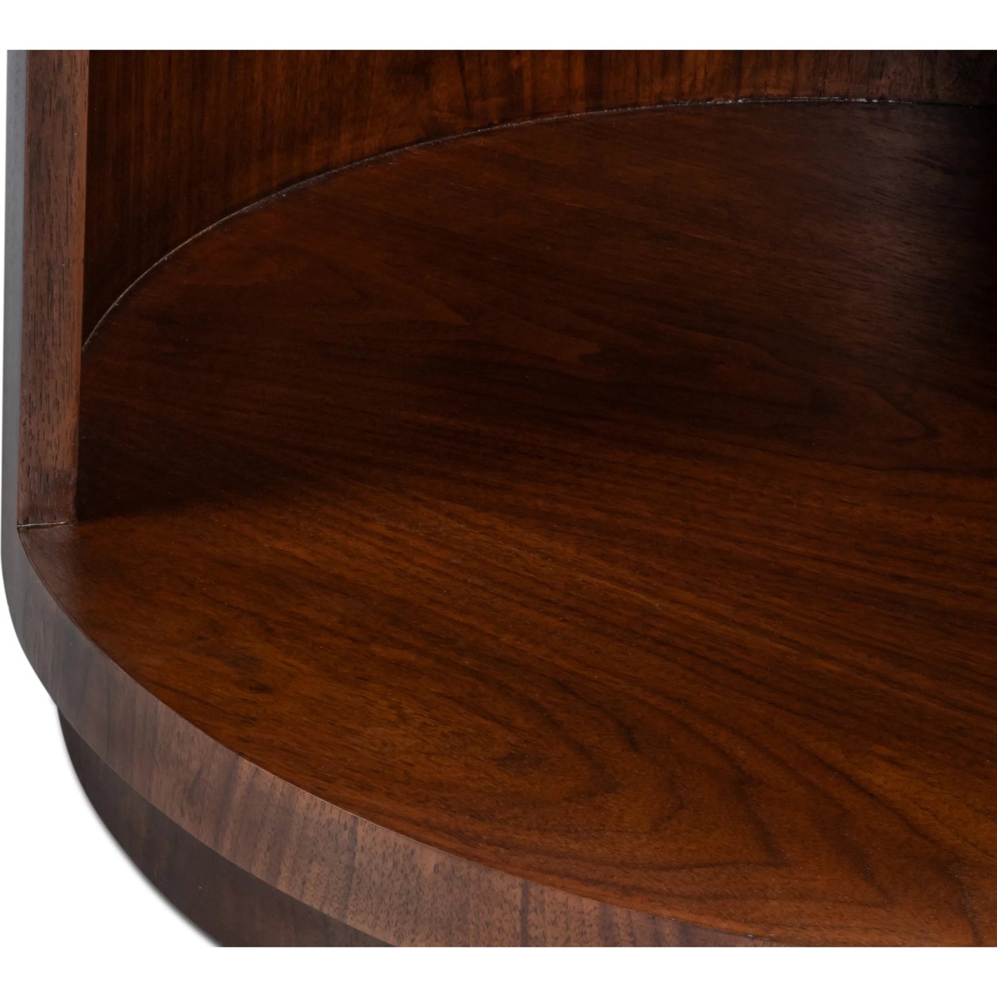 004 SI-2439041 | Additional Silo | Vero Side Table by Sarreid Ltd. in walnut. Made from dark walnut in a unique style.