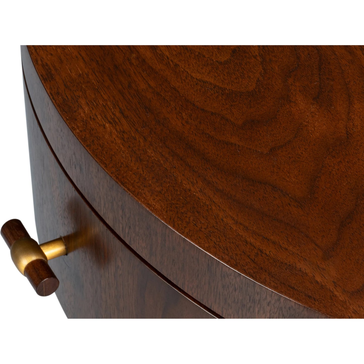 009 SI-2439041 | Additional Silo | Vero Side Table by Sarreid Ltd. in walnut. Made from dark walnut in a unique style.