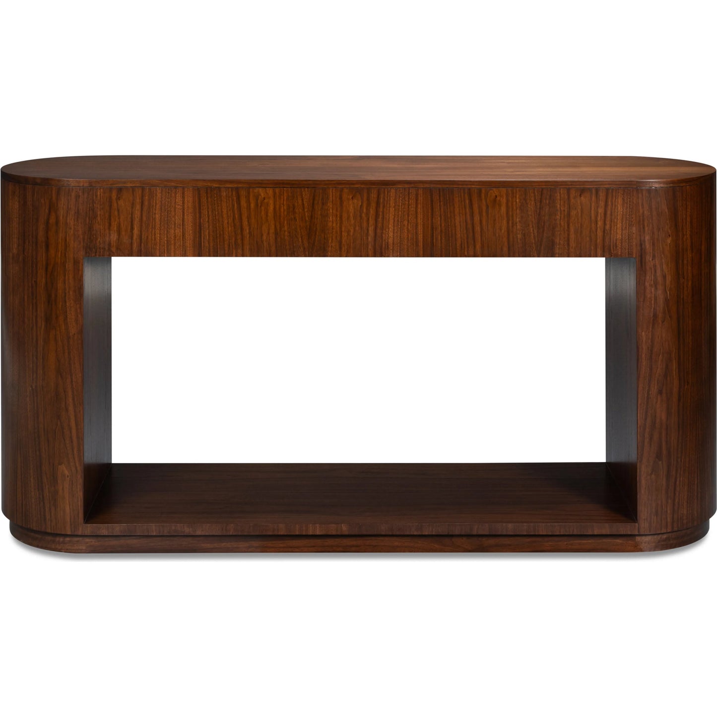 002 SI-2439040 | Additional Silo | Vero Console Table by Sarreid Ltd. in walnut. Made from dark walnut in a unique style.