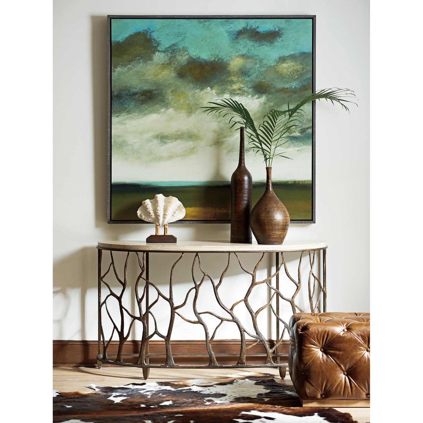 003 SR-835943 | Lifestyle | Bannister Garden Console Table by Tommy Bahama Home. Made from unique in a eclectic & global style.