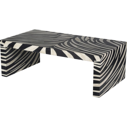 000 SI-2635430 | Primary Silo | Meridian Bone Inlay Cocktail Table by Sarreid Ltd. in mango wood. Made from unique in a unique style.