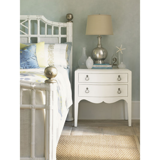 Martello Night Table by Tommy Bahama Home in white. Made from unique in a transitional style.