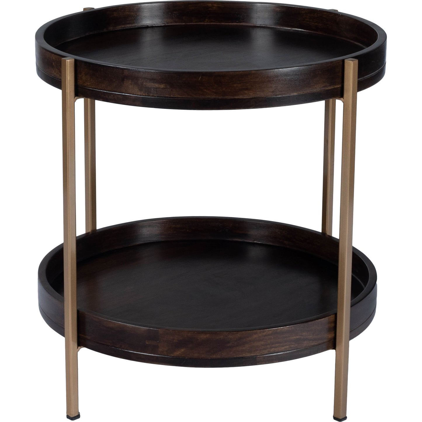 005 SR-770449 | Additional Silo | Damirra Accent Table by Butler Specialty Company in dark brown and butler loft. Made from mango wood, iron in a rustic style.