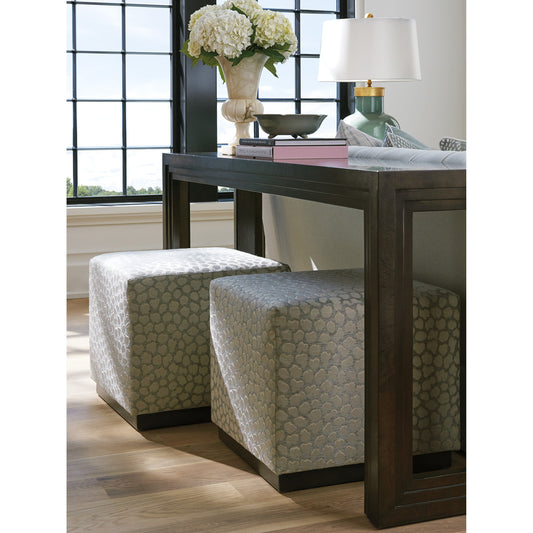 Colby Ottoman by Lexington in light gray. Made from unique in a modern style.