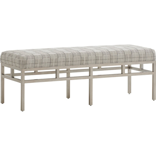 001 SR-834945 | Primary Silo | Lucca Metal Bench by Barclay Butera. Made from unique in a transitional style.