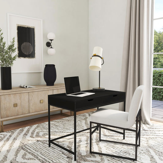 Belka Desk by Butler Specialty Company. Made from rubberwood, mahogany wood, iron in a modern style.