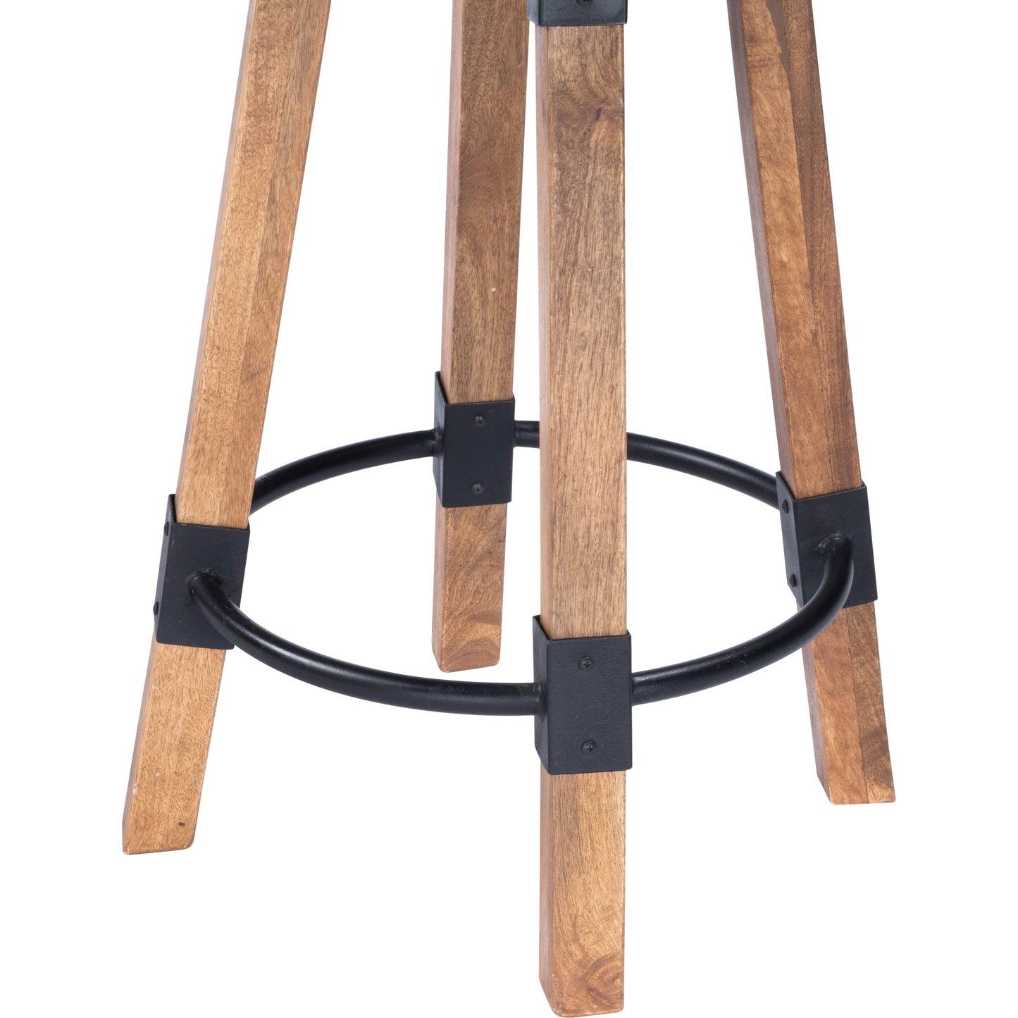 006 SR-789721 | Additional Silo | Masterson Counter Stool by Butler Specialty Company in natural wood and industrial chic. Made from mango wood, iron: black metal finish, seat height 27" h in a rustic style.