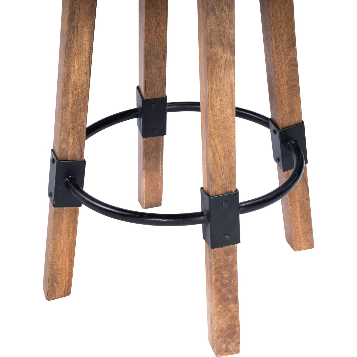 005 SR-789719 | Additional Silo | Masterson Bar Stool by Butler Specialty Company in natural wood and industrial chic. Made from mango wood, iron: black metal finish, seat height 37" h in a rustic style.