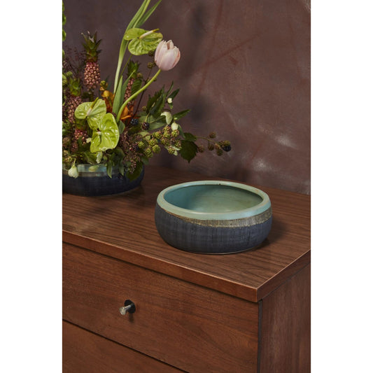 Lucena Bowl by Accent Decor in green. Made from ceramic in a modern style.