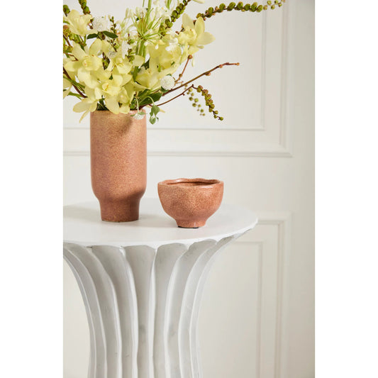 Cyrus Bowl by Accent Decor in terracotta. Made from ceramic in a unique style.