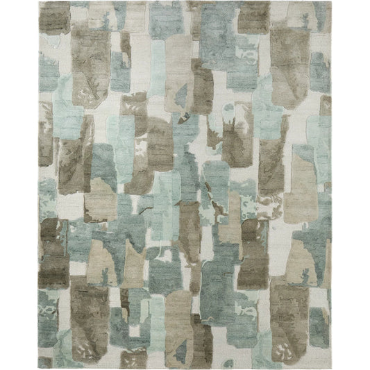 001 SI-2518398,SI-2518399,SI-2518400,SI-2518401,SI-2518402 | Primary Silo | Kendall KDL8A59F Rug by Feizy in green, brown, ivory. Made from viscose, wool in a unique style.