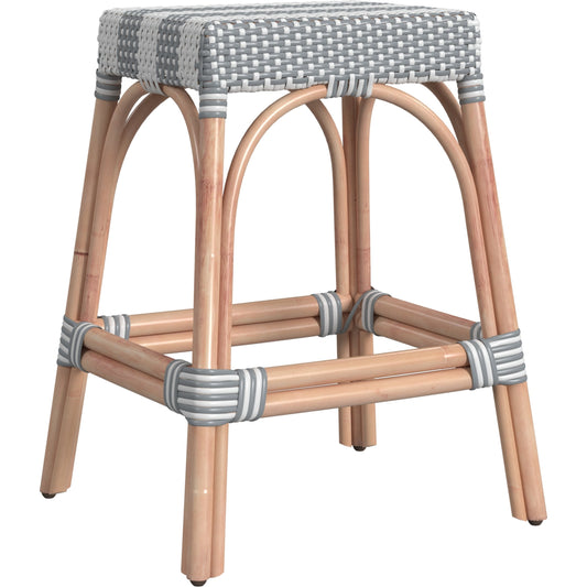 Robias Counter Stool by Butler Specialty Company. Made from rattan, polyurethane synthetic rattan in a coastal style.