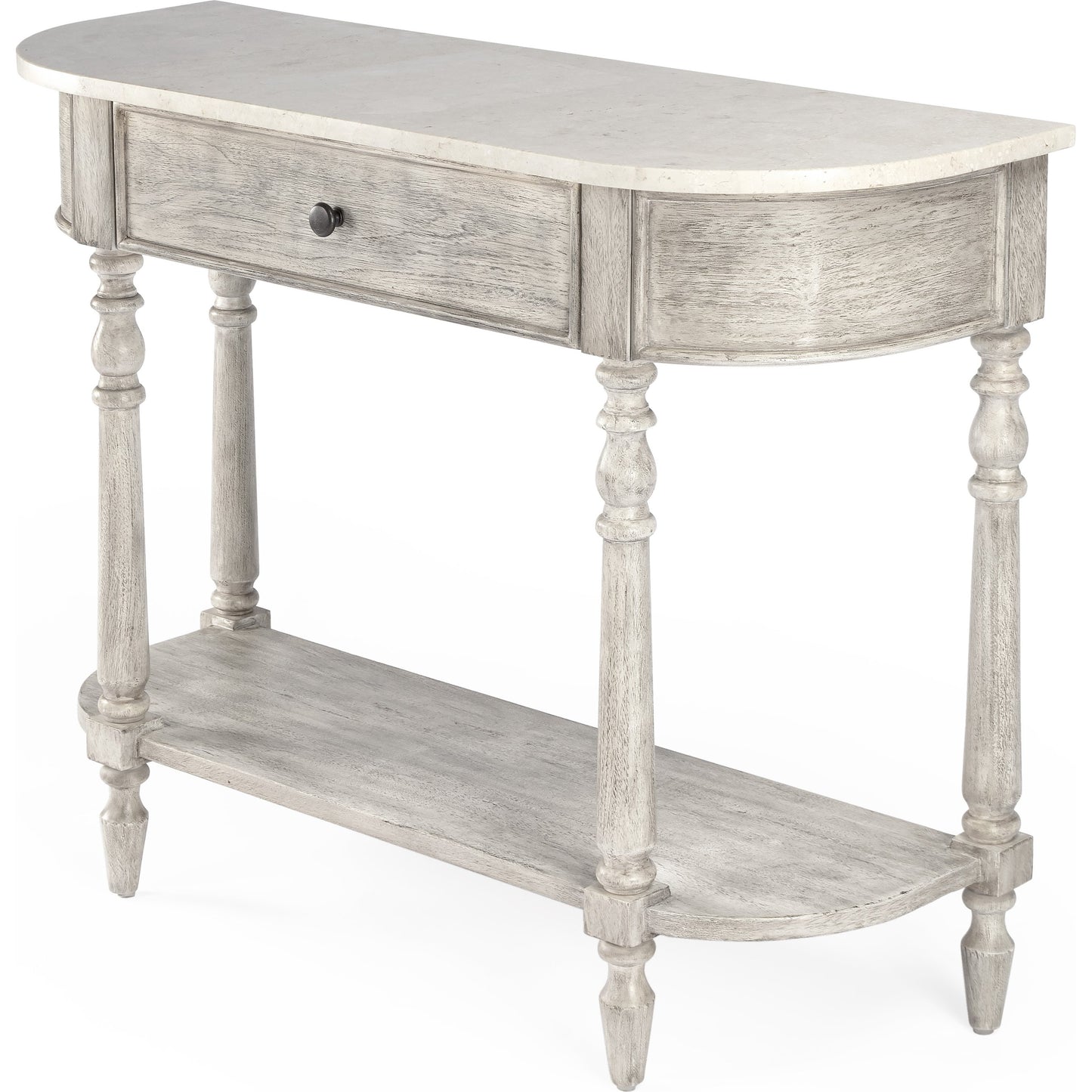 001 SR-910320 | Additional Silo | Danielle Console Table by Butler Specialty Company. Made from marble, mahogany wood mdf, mahogany veneer, plywood in a cottage & farmhouse style.