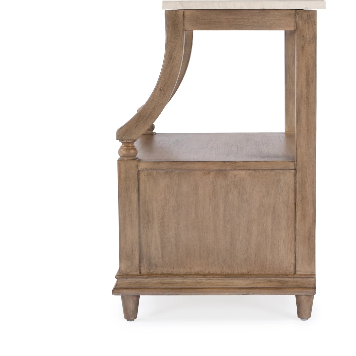 007 SI-2077731 | Additional Silo | Mabel Marble 1 Drawer Nightstand by Butler Specialty Company in tan/beige and sandalwood beige. Made from marble, mahogany wood, mdf, mahogany veneer, plywood in a cottage & farmhouse style.