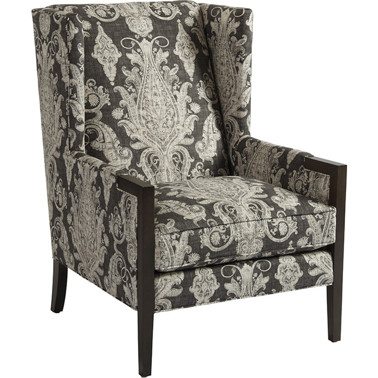 001 SR-835025 | Additional Silo | Stratton Wing Chair by Lexington in natural. Made from unique in a transitional style.