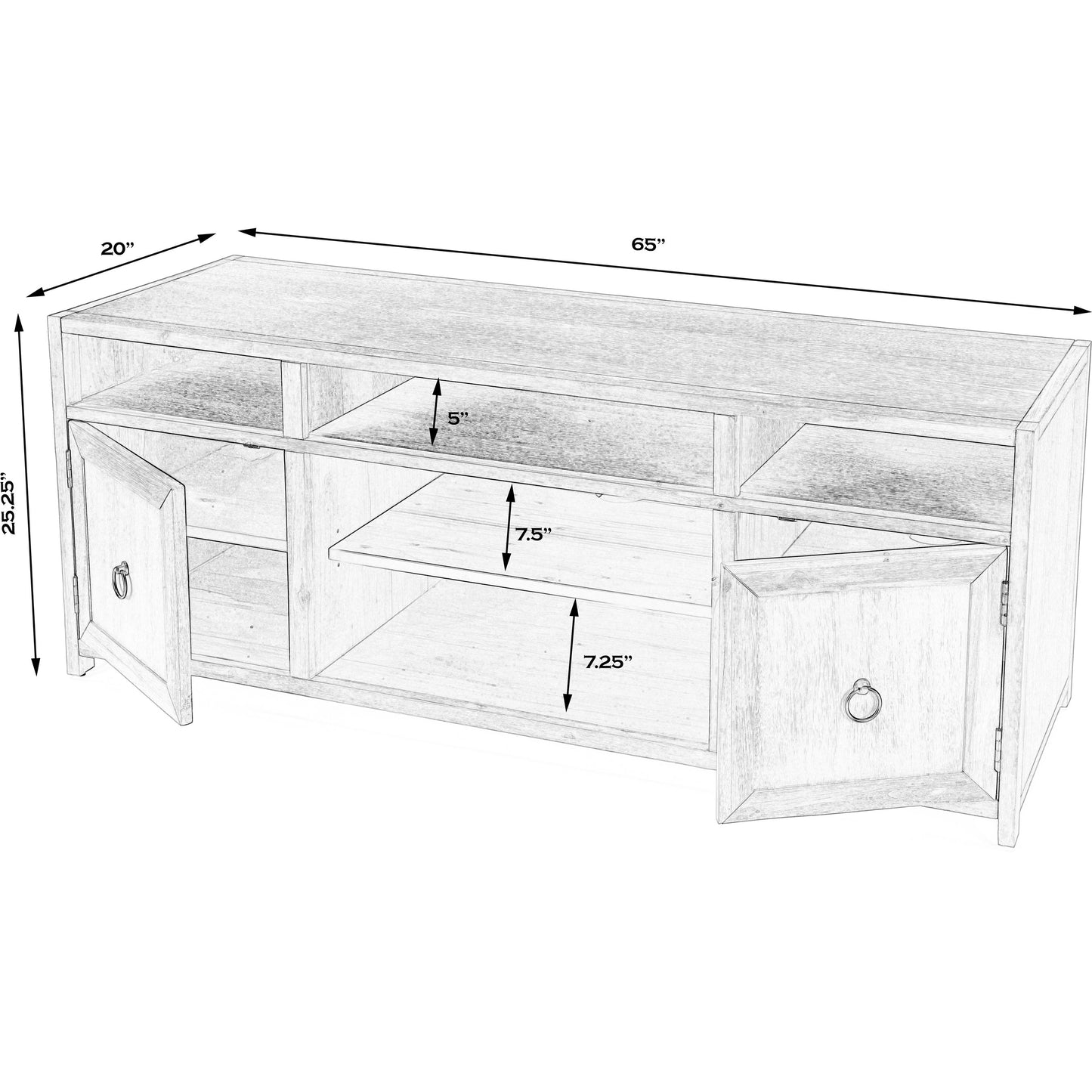 008 SI-1822329 | Additional Silo | Lark TV Stand by Butler Specialty Company in natural wood. Made from acacia, mdf, acacia veneer in a modern style.