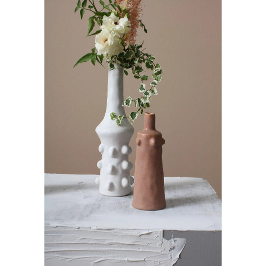 Artisan Budvase 2 (Set of 2) by Accent Decor in pink. Made from ceramic in a modern style.