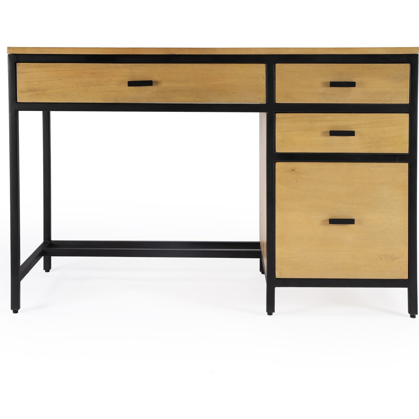 001 SI-1822290 | Additional Silo | Hans Desk by Butler Specialty Company in natural. Made from mango wood, gamelina veneer, mdf, iron, bronze in a modern style.
