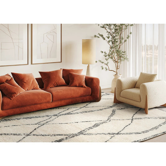 Tahoe 5560 Rug by Exquisite Rugs in ivory, black. Made from wool in a unique style.