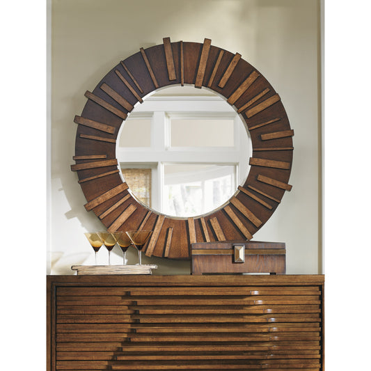 Kobe Round Mirror by Tommy Bahama Home. Made from unique in a eclectic & global style.