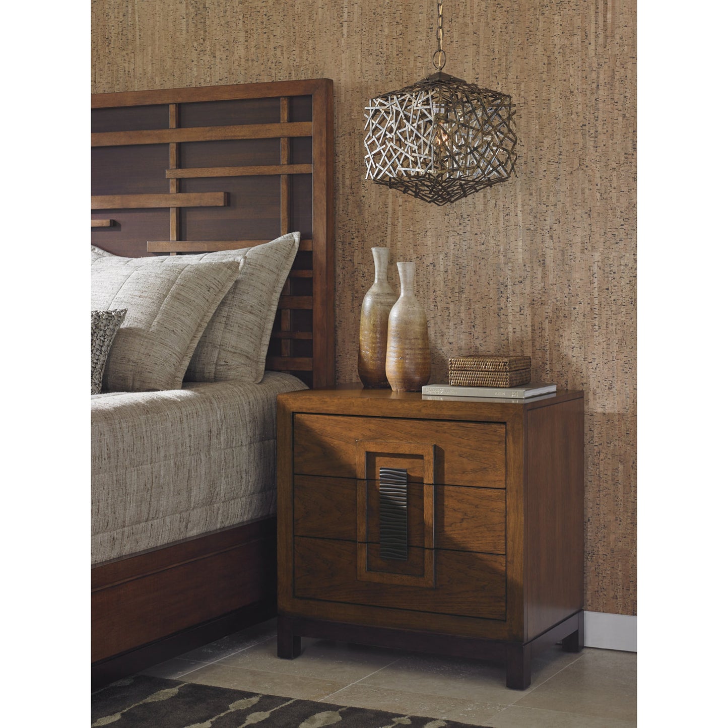 004 SR-836152 | Lifestyle | Isabela Nightstand by Tommy Bahama Home. Made from unique in a transitional style.