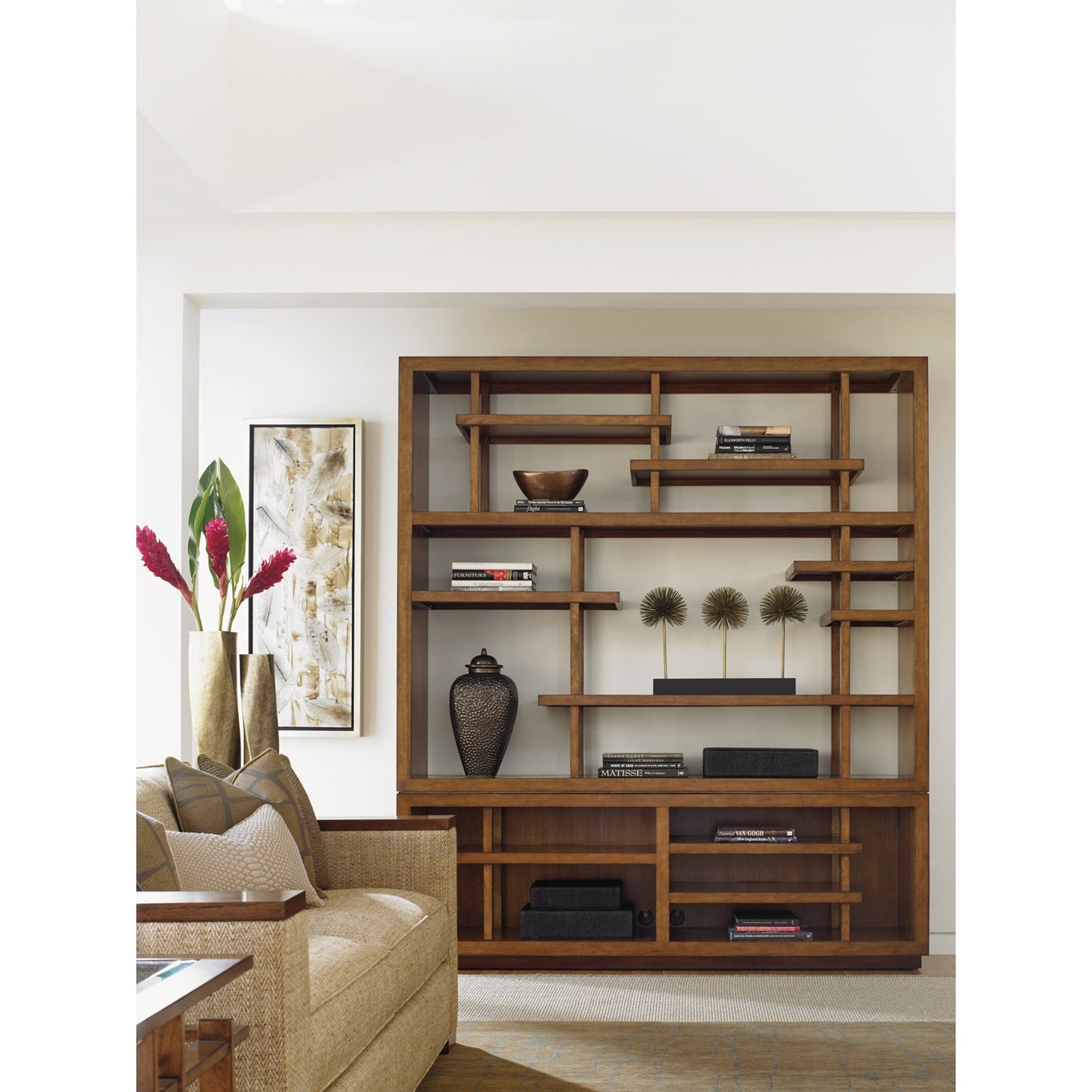 005 SR-836521 | Lifestyle | Taipei Media Bookcase by Tommy Bahama Home. Made from unique in a modern style.