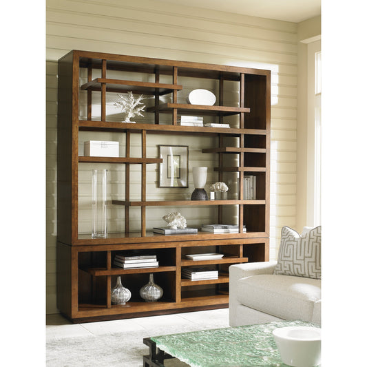 Taipei Media Bookcase by Tommy Bahama Home. Made from unique in a modern style.