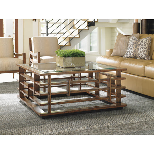Nobu Square Cocktail Table by Tommy Bahama Home. Made from unique in a modern style.