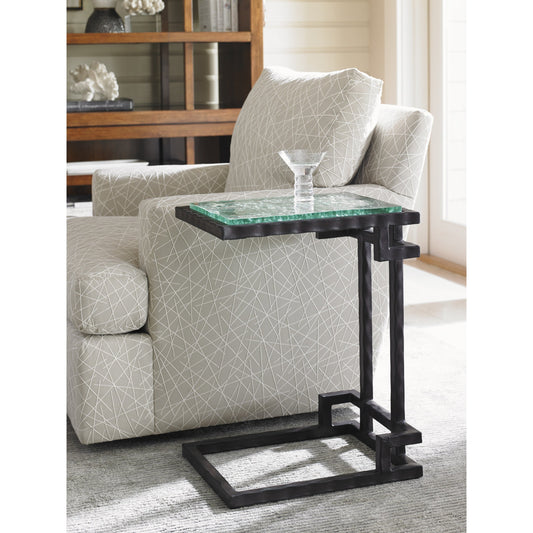 Hermes Reef Glass Top Martini Table by Tommy Bahama Home. Made from unique in a modern style.