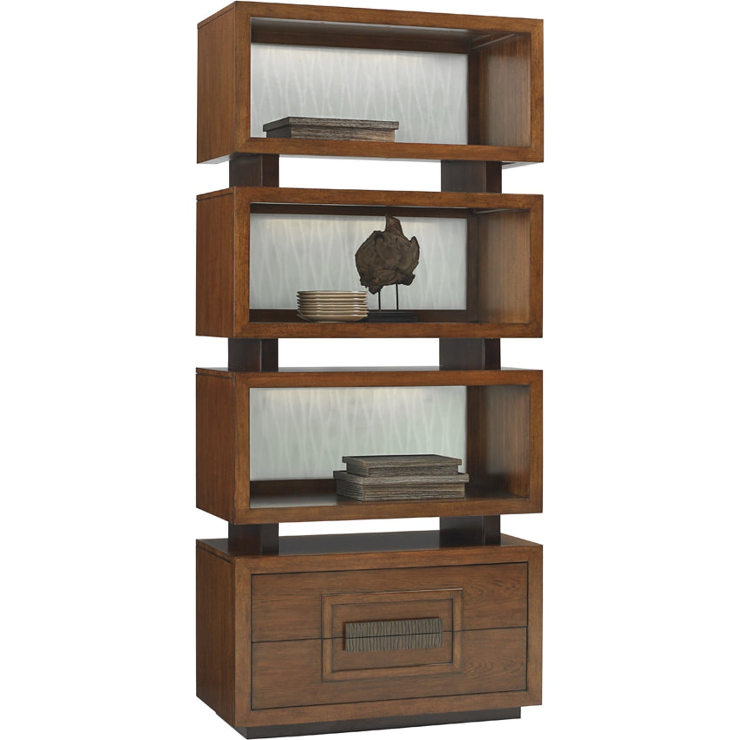 001 SR-836528 | Additional Silo | Tonga Tiered Bookcase by Tommy Bahama Home. Made from unique in a modern style.