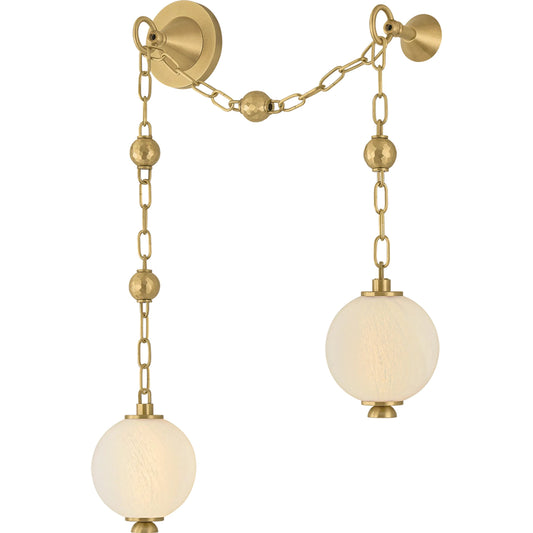 000 SI-2472516 | Primary Silo | Corda Wall Sconce by Corbett in vintage brass. Made from unique in a modern style.