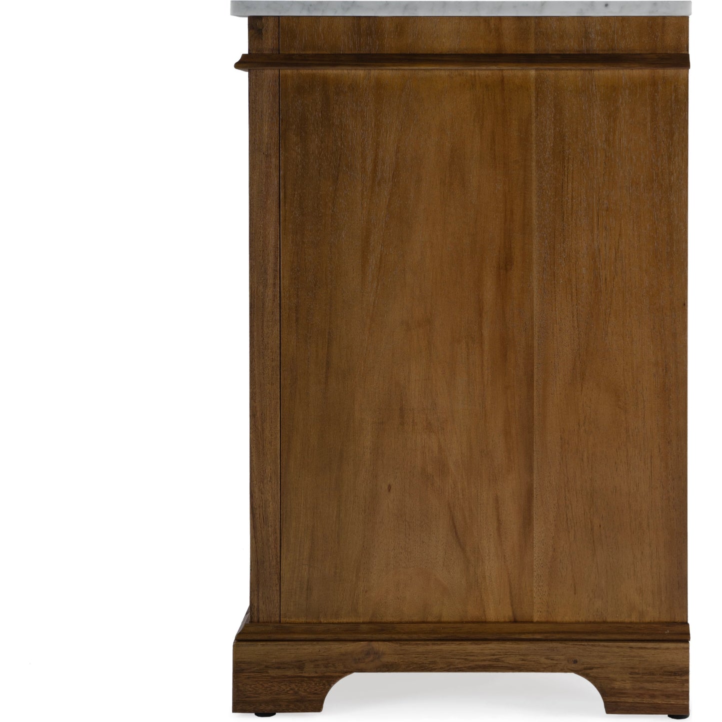 005 SI-2155860 | Additional Silo | Hanson Bathroom Vanity by Butler Specialty Company in medium brown and brown. Made from acacia: 32%, mdf: 68%, sink: made of ceramics, countertop: carrara marble knob: antimony metal in a traditional style.