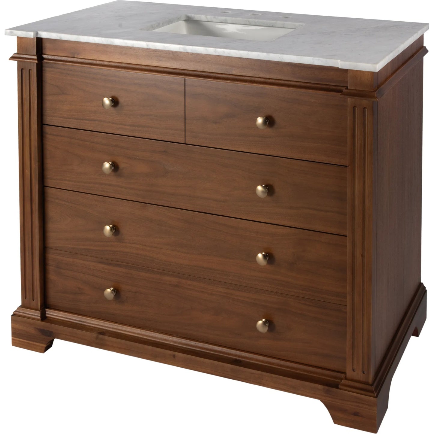 001 SI-2334009 | Primary Silo | Rachelle 42" Bathroom Vanity Set by Butler Specialty Company. Made from mdf, acacia, acacia veneer, ceramic, carrara marble in a unique style.