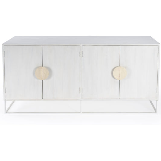 Lennasa Sideboard by Butler Specialty Company in white. Made from mando wood, mdf, iron in a modern style.