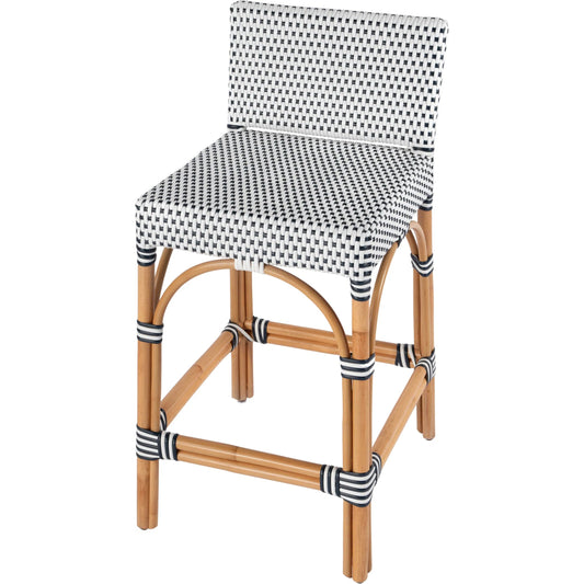 Serienna Counter Stool by Butler Specialty Company in blue. Made from unique in a coastal style.