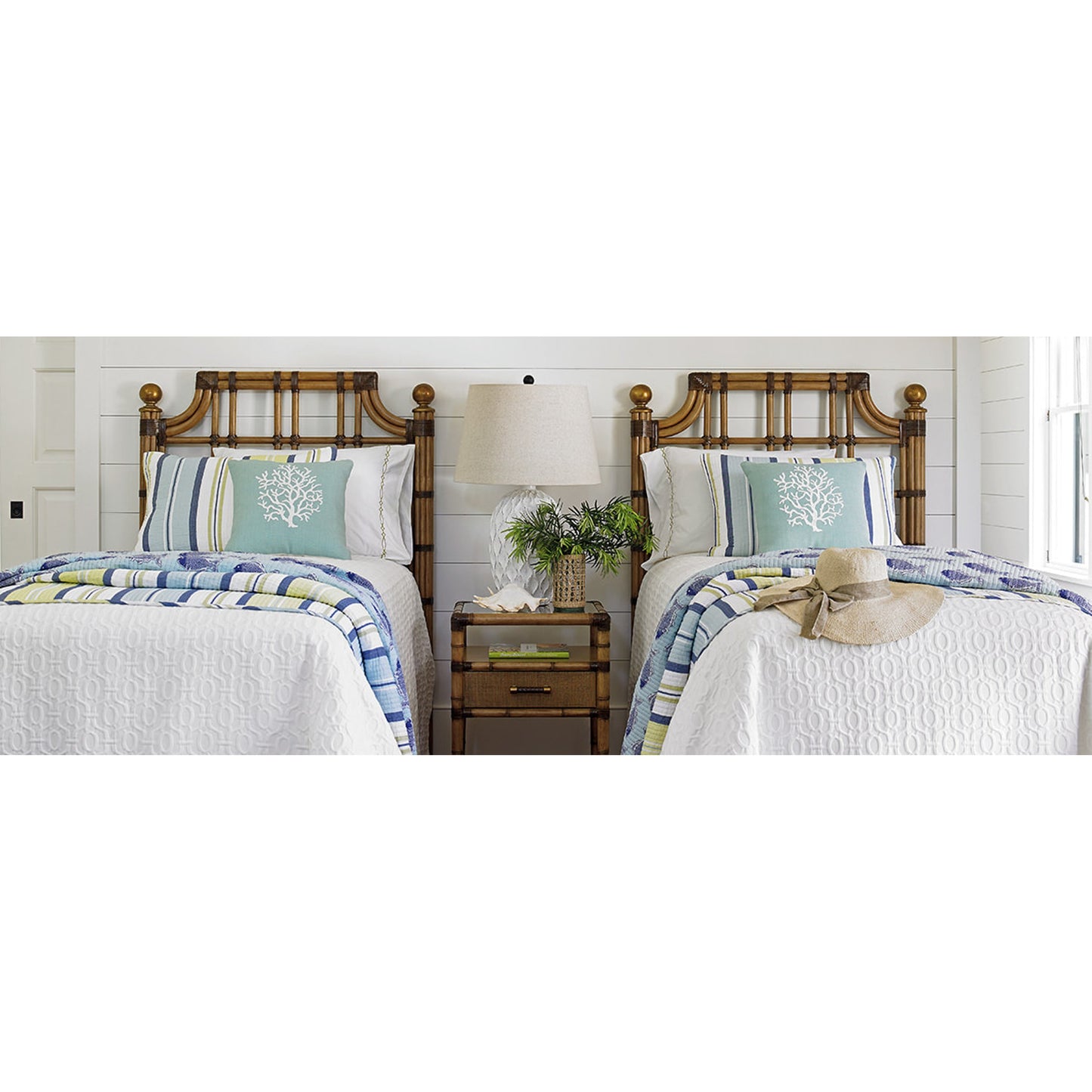 005 SR-835953 | Lifestyle | Bayshore Night Table by Tommy Bahama Home. Made from unique in a coastal style.
