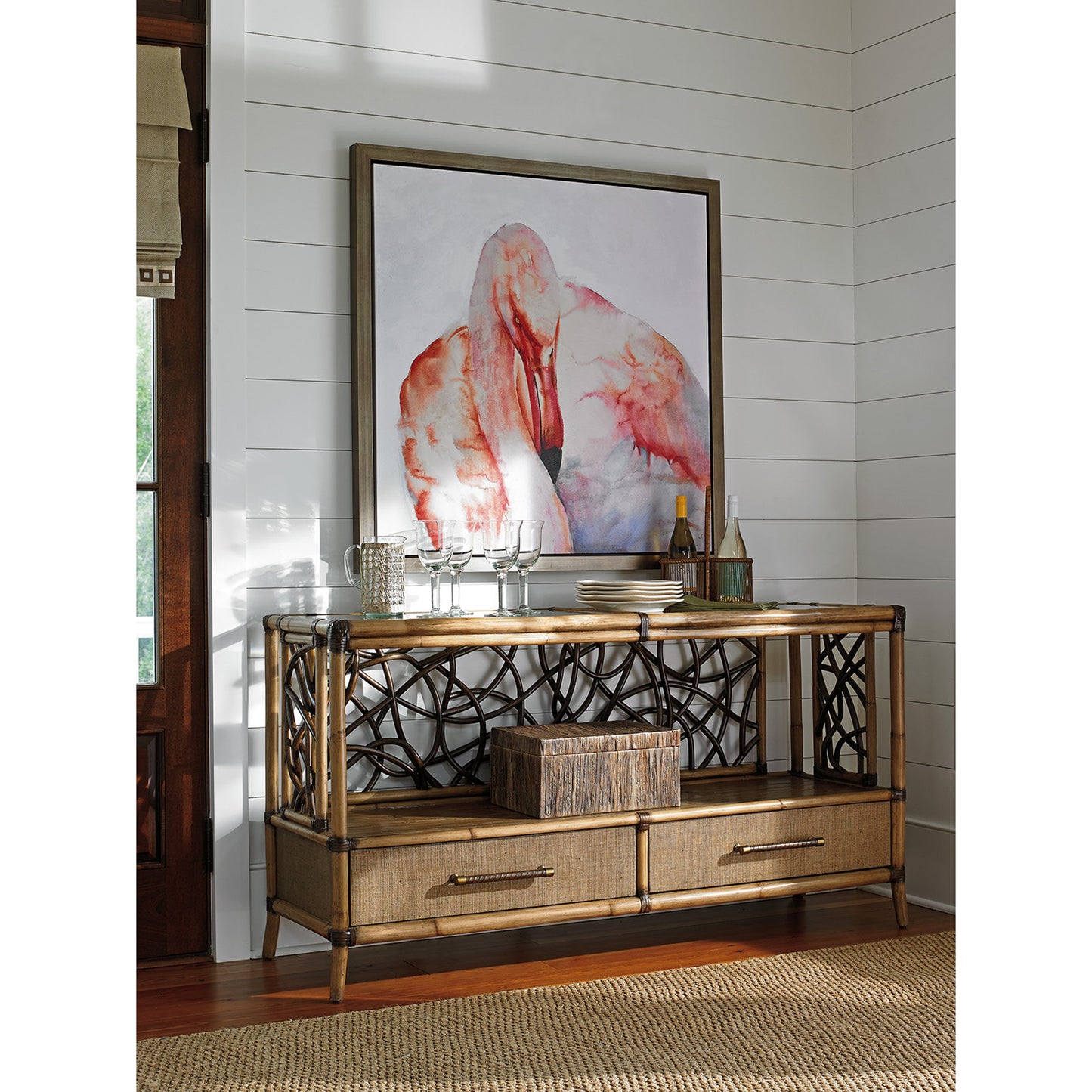 004 SR-836448 | Lifestyle | Sonesta Serving Console by Tommy Bahama Home. Made from unique in a coastal style.