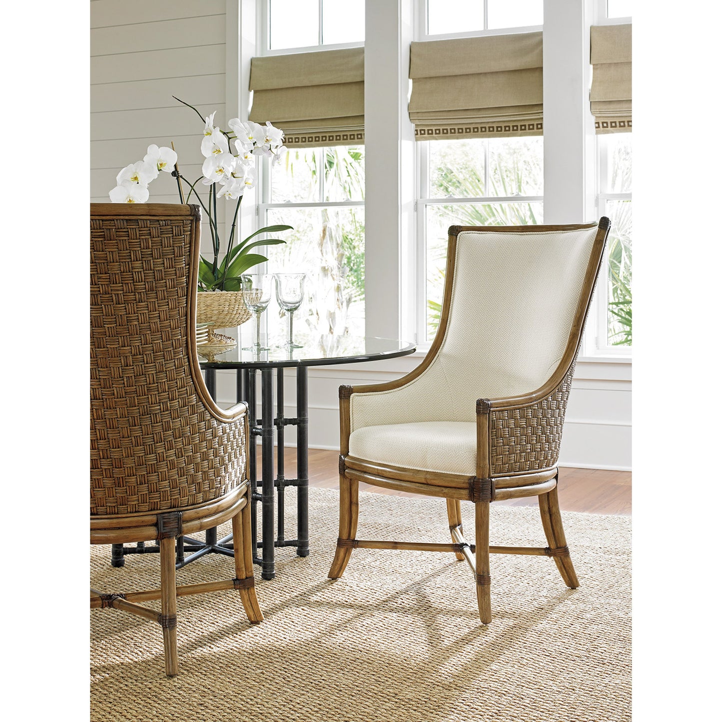 003 SR-835942 | Lifestyle | Balfour Host Chair by Tommy Bahama Home. Made from unique in a coastal style.