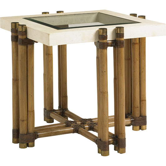 Los Cabos Lamp Table by Tommy Bahama Home. Made from unique in a coastal style.