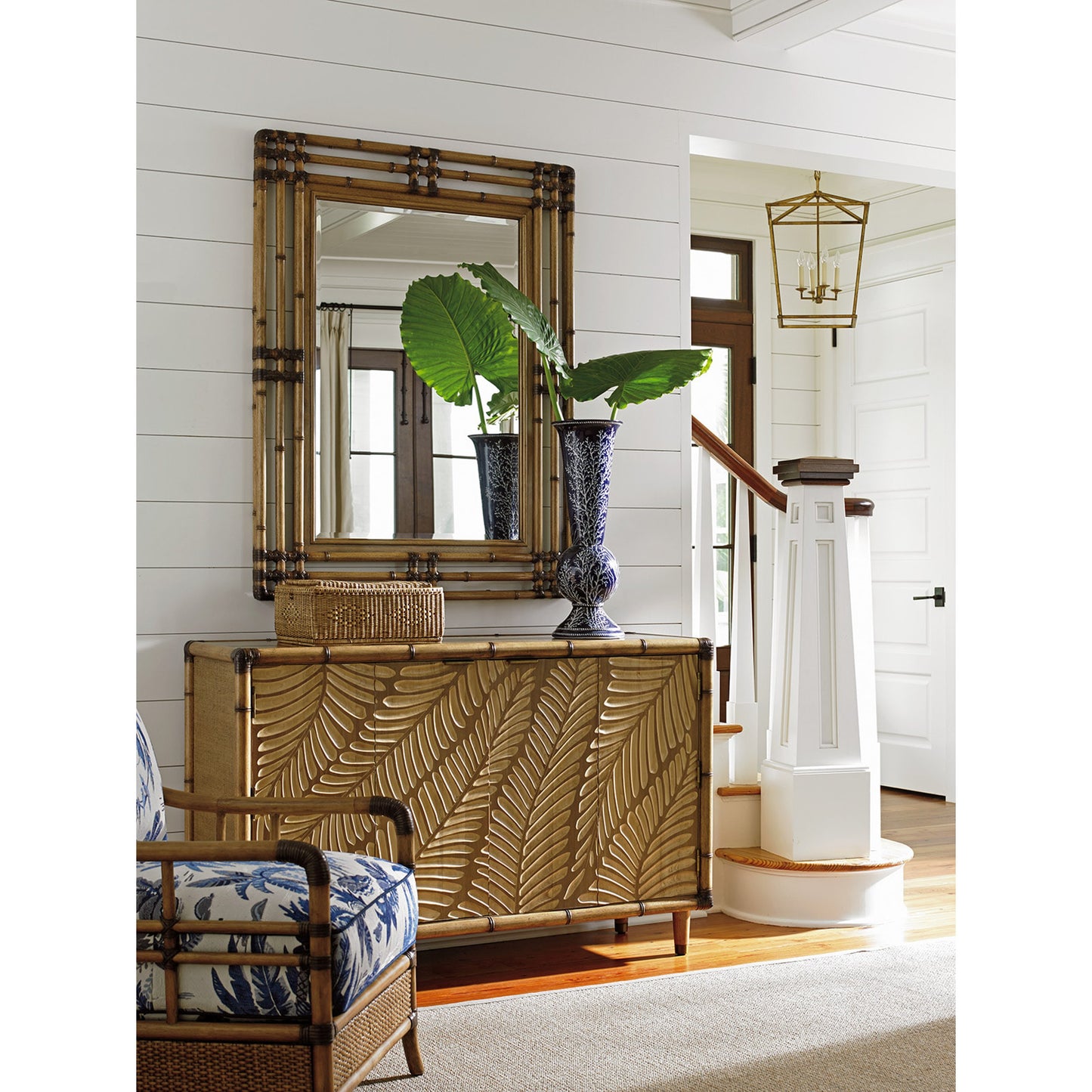 003 SR-836406 | Lifestyle | Savana Mirror by Tommy Bahama Home. Made from unique in a coastal style.